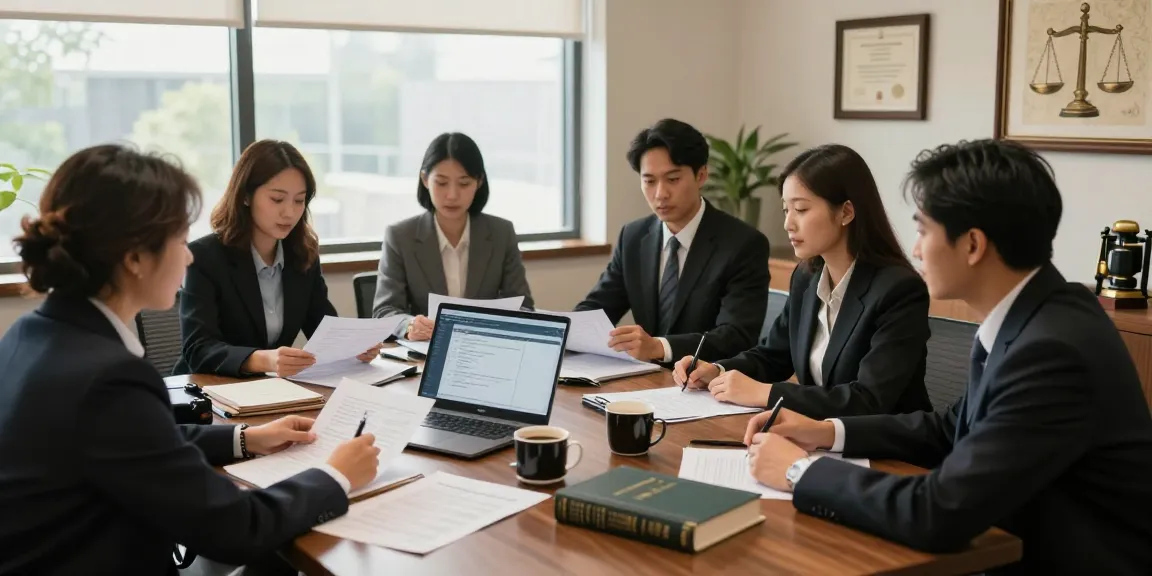 Team of legal professionals strategizing effectively to enhance client outcomes while building trust in their law firm.