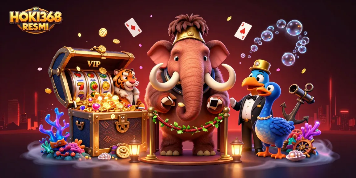 Experience the thrilling world of HOKI368 RESMI with vibrant casino bouncers and exciting slot games.