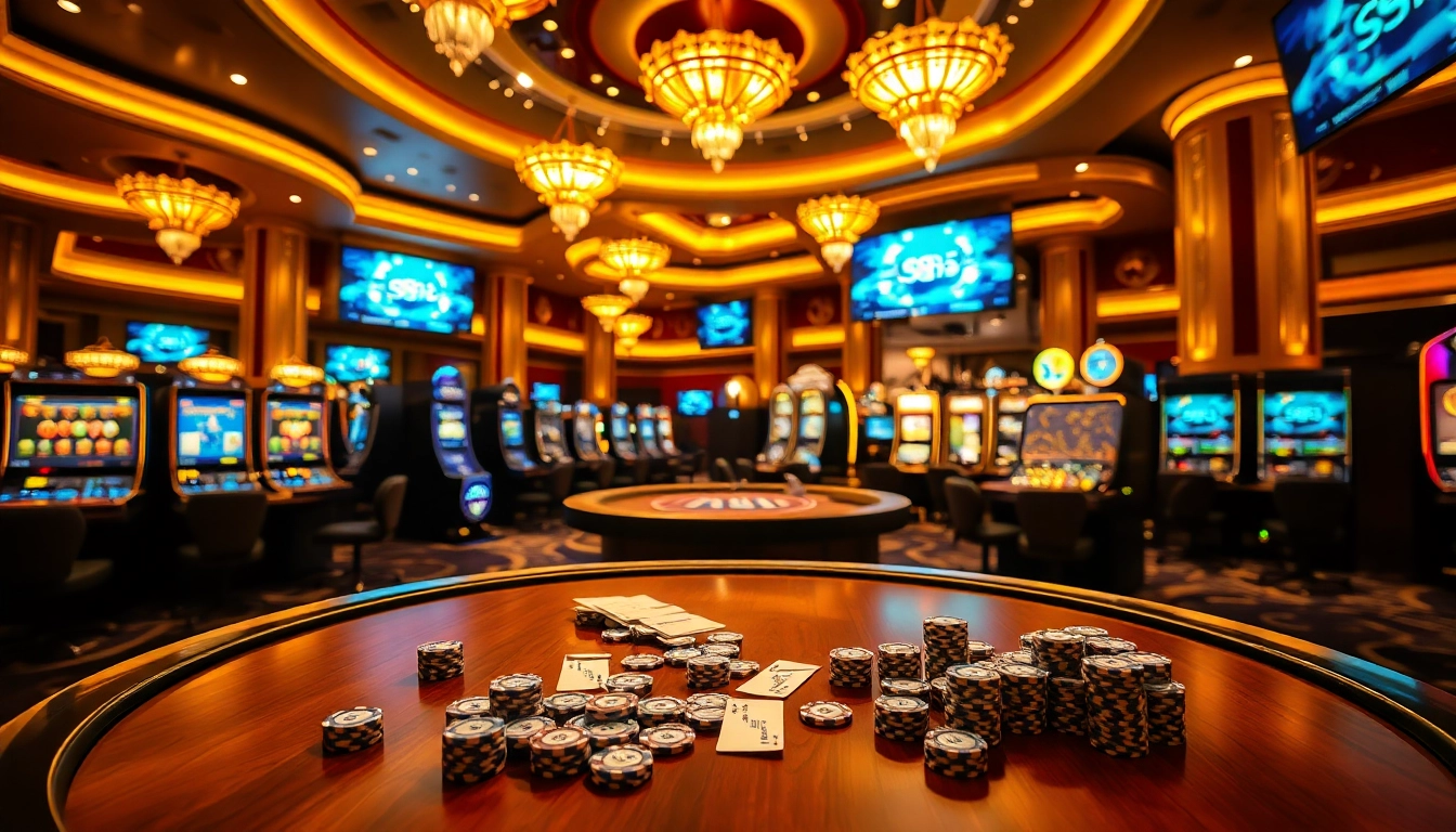 Experience the thrill of high-stakes gaming at S8; vibrant casino tables and modern technology.