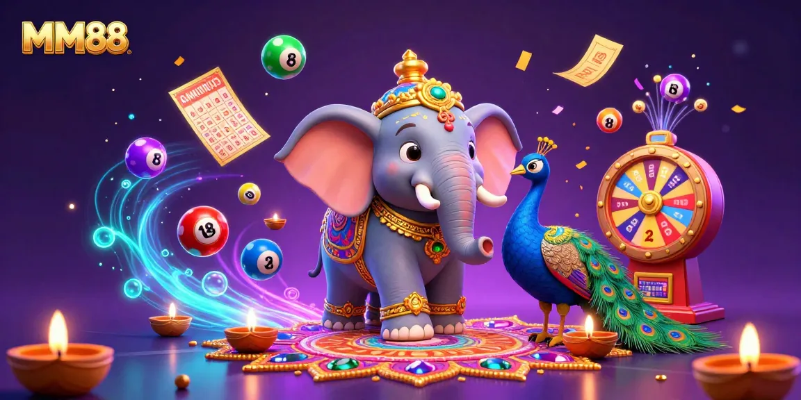 Experience vibrant MM88 themed gaming excitement with colorful elements and festive details in a dynamic casino scene.