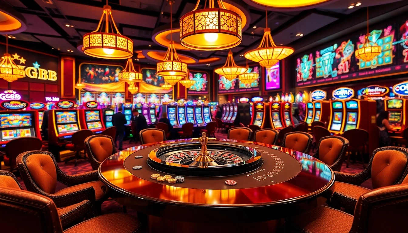 Experience winning thrills at GG88's vibrant casino tables filled with excited players.