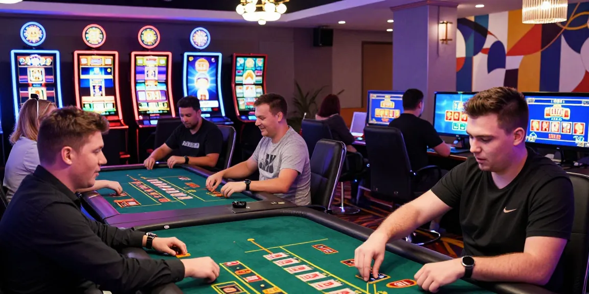 https://troyuk.co.uk showcases an exciting online casino gaming experience with diverse players celebrating wins.