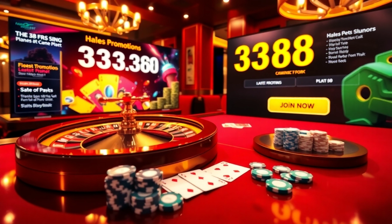 Experience the excitement of gambling at https://33win68.io/ with vibrant casino visuals including roulette and promotions.