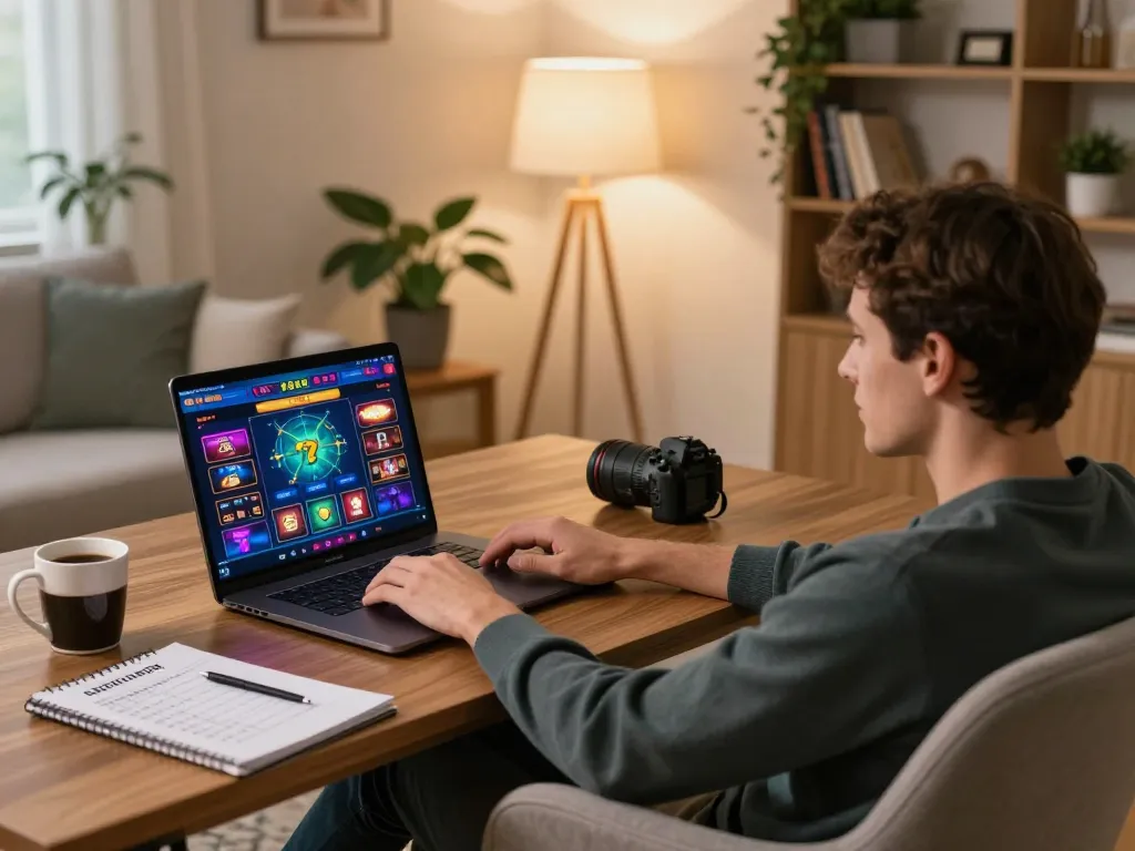Playing exciting games on the 789 casino app from a cozy home setup