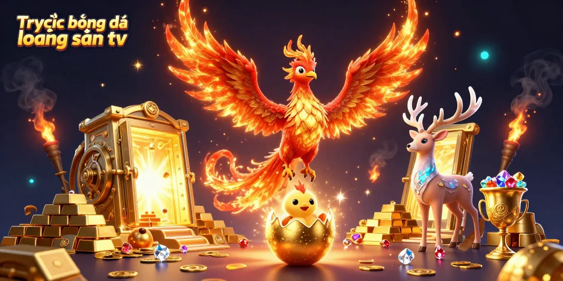 Experience Trực tiếp bóng đá lương sơn tv amidst a vibrant scene filled with treasure, dynamic characters, and rich casino elements.