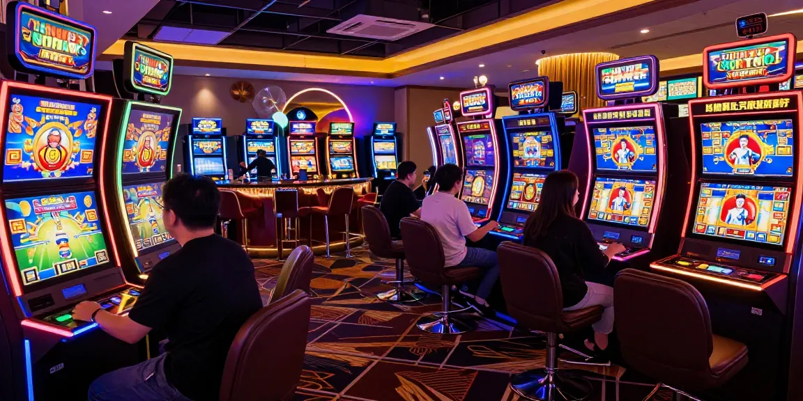 Exciting lc88 casino gaming experience with players enjoying slot machines and fish games.