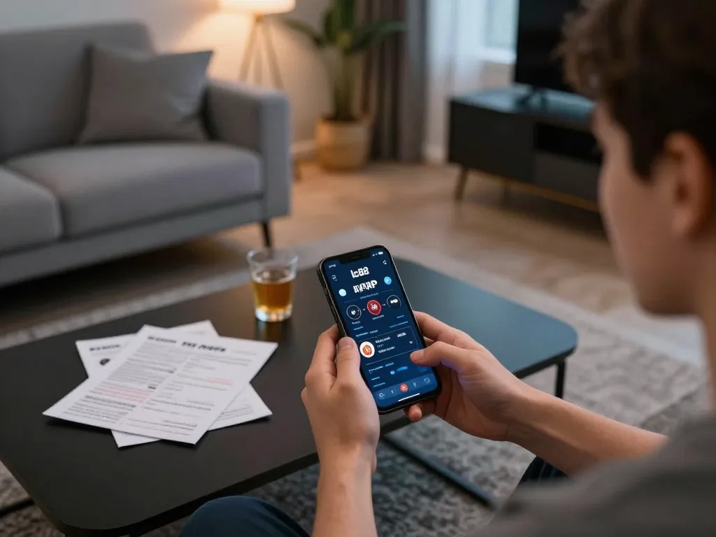 Engaging with the lc88 my app for mobile betting in a stylish living room atmosphere