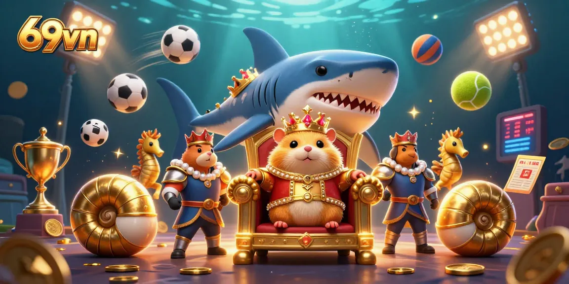 Engage in thrilling gaming experiences with 69vn, featuring a vibrant underwater casino world.