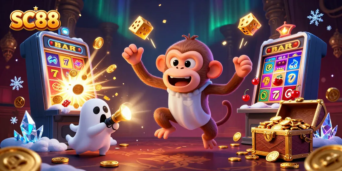 Experience the thrilling gameplay at SC88, featuring dynamic casino visuals filled with gold coins and excitement.