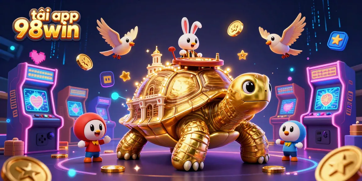 Tải app 98win to enjoy an immersive casino experience with bright colors and captivating characters.