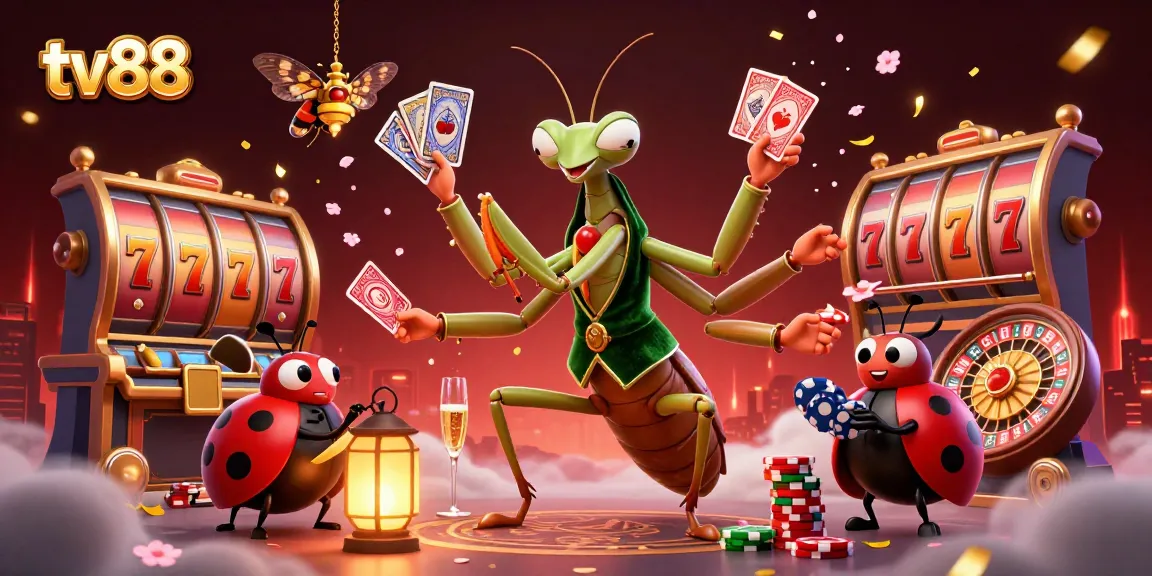Experience the thrill of gaming with tv88's vibrant casino scene featuring captivating characters and dynamic elements.