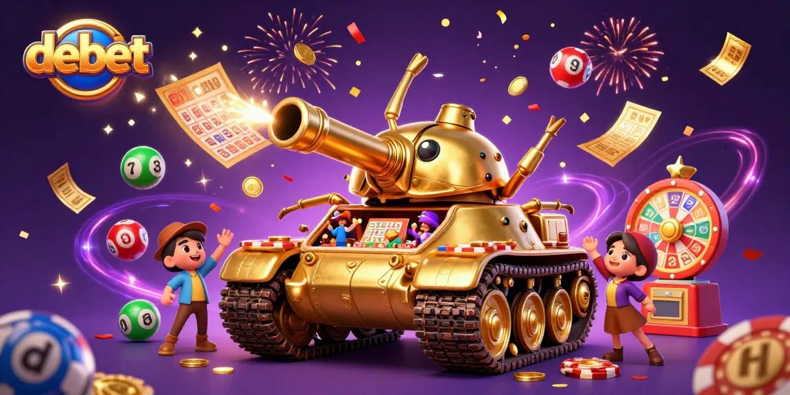 Experience the excitement of debet with dynamic casino elements and lottery games in a colorful atmosphere.