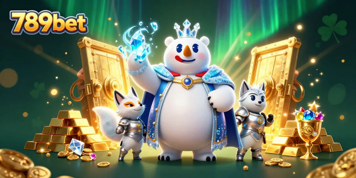 Join the adventure with 789bet’s radiant casino scene, featuring a treasure vault and jewels.