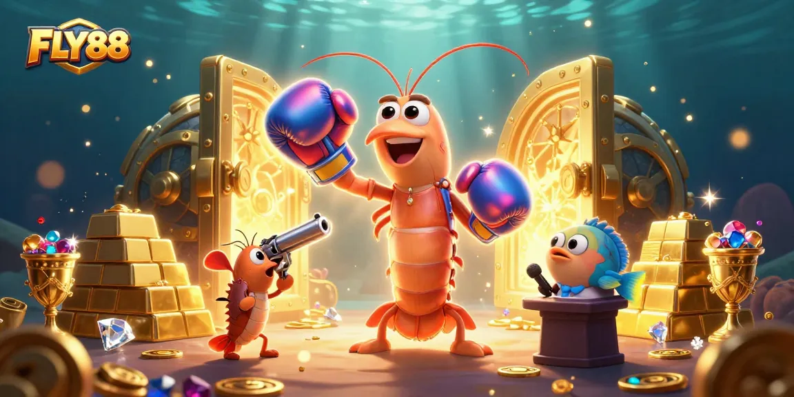 Spin to win at FLY88, where the mantis shrimp and pistol shrimp take center stage in an iridescent showdown!