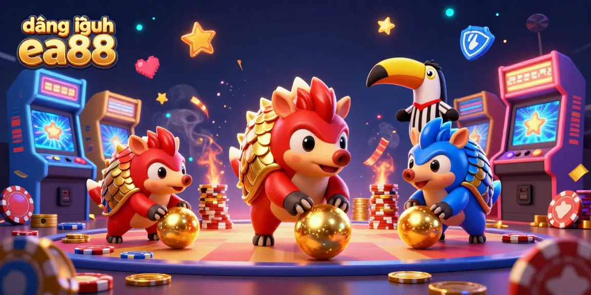 Engage with exciting slots and bonuses at đăng nhập ea88 featuring vibrant pangolins in action.