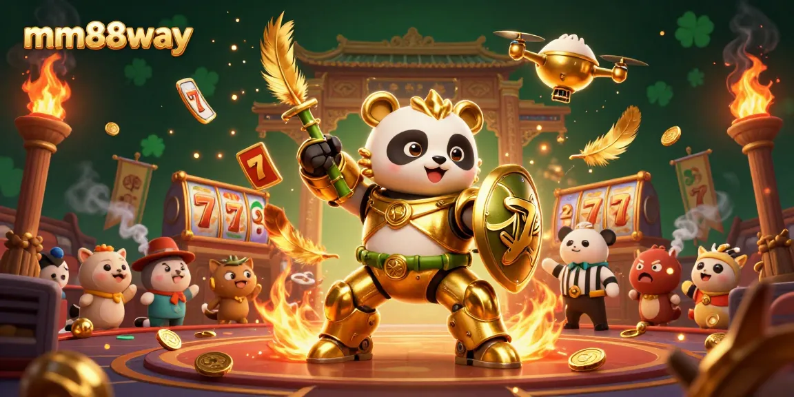 Engage in thrilling jackpot adventures at mm88way, surrounded by dazzling slot elements.