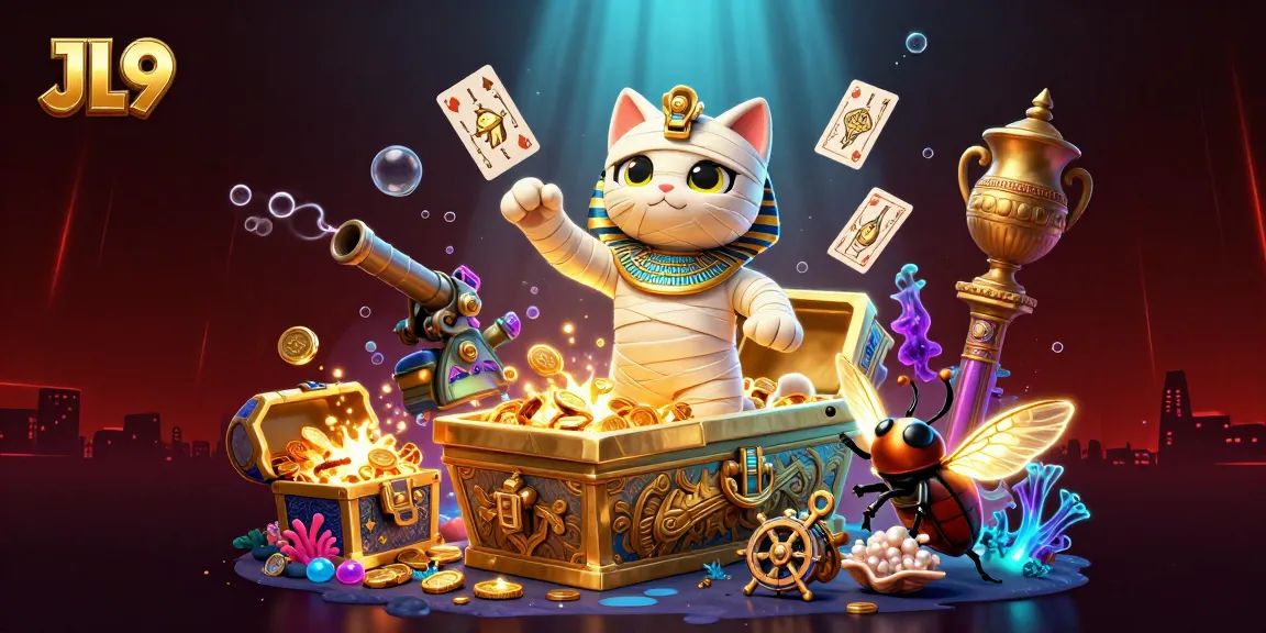 Engage in thrilling betting adventures with JL9 in this vibrant pyramid casino scene.