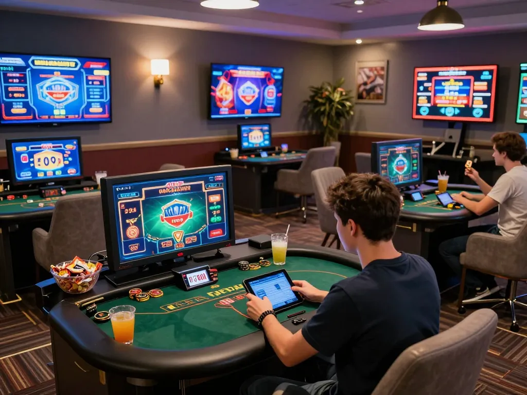 Player enjoying games at 789betcom in a cozy online casino setup.