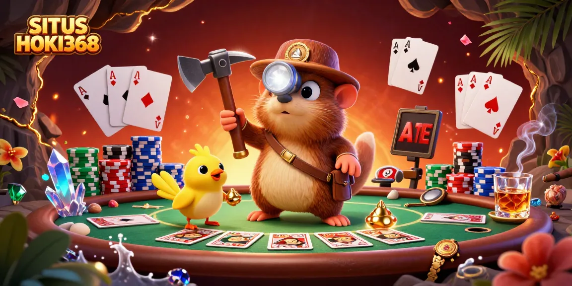 Engage with SITUS HOKI368, where a treasure hunter and canary discover hidden gems and poker treasures.