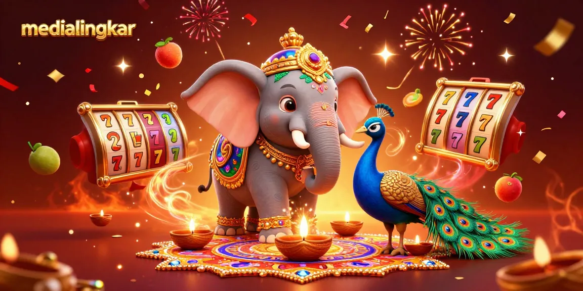 Win at medialingkar with dynamic slot reels, lucky symbols, and festive celebrations.