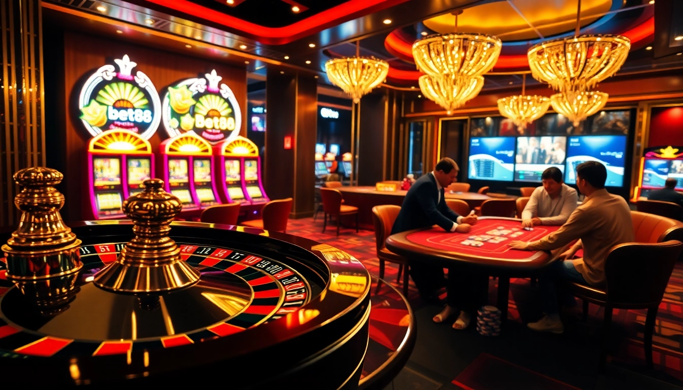 Players enjoying an exciting poker game while exploring bet88's online platform.