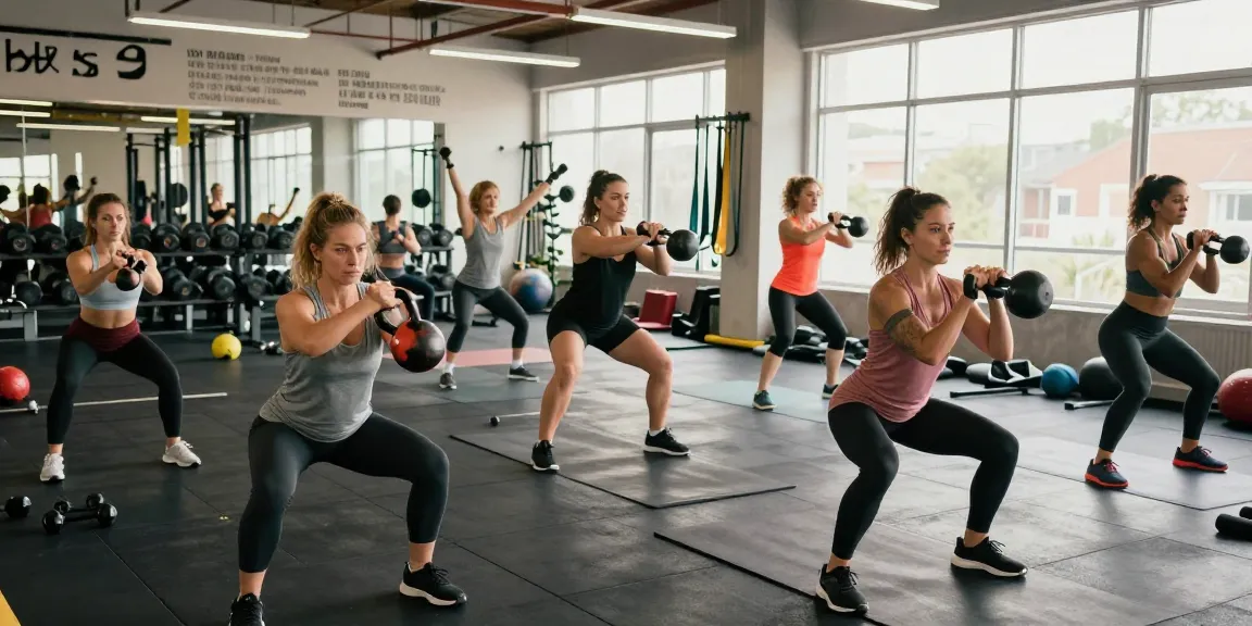 Entrenamiento en Esteroidesshop con mujeres levantando pesas en un gimnasio moderno.