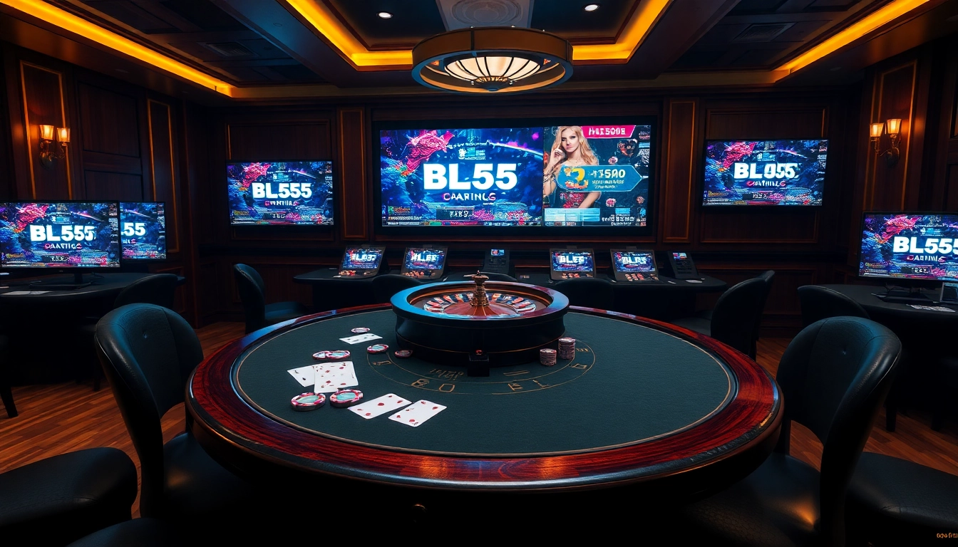 Experience the thrill of playing at BL555's luxurious casino with exciting poker games and dynamic online interfaces.
