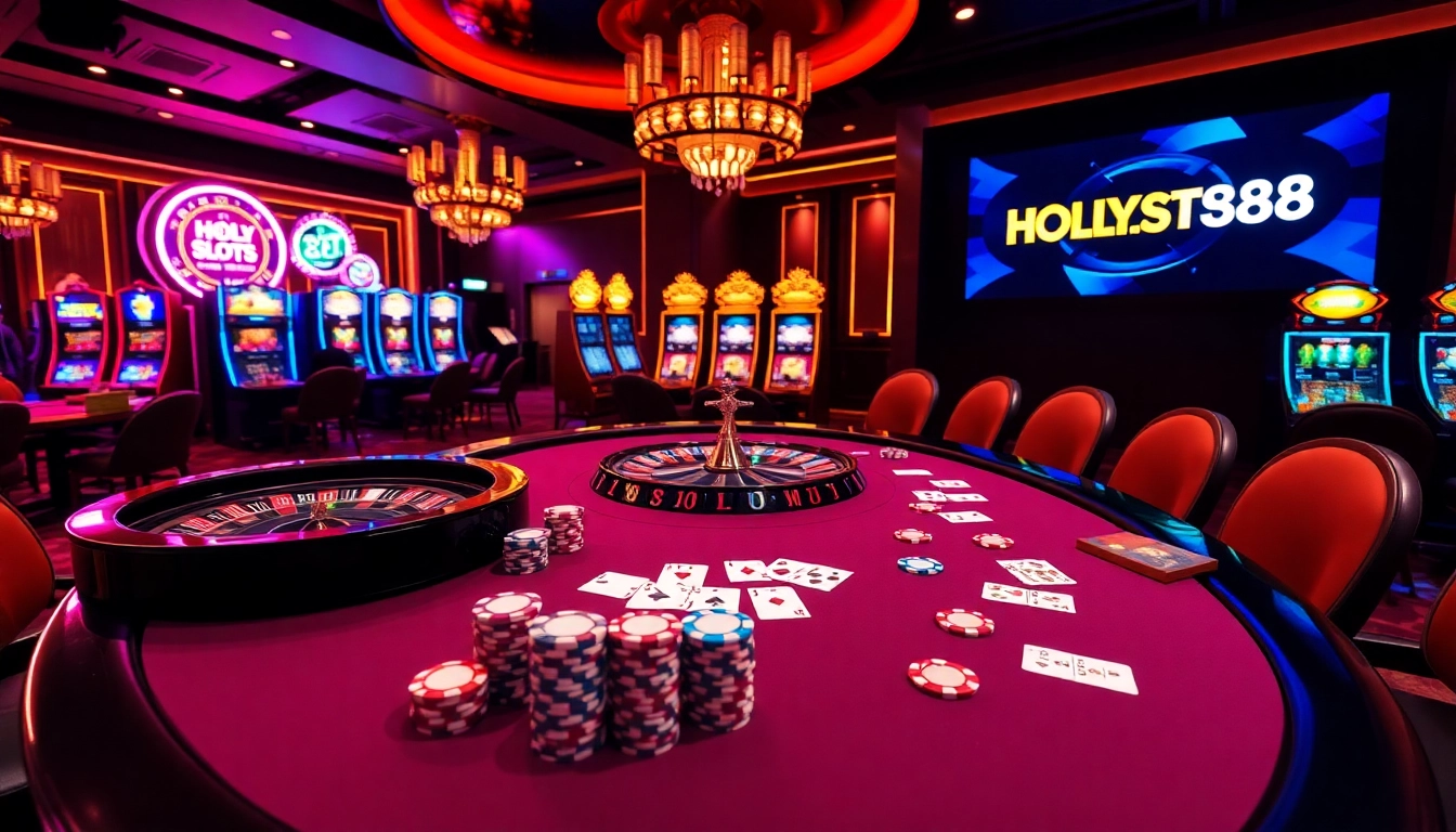 Experience the thrill of winning at HOLYSLOTS88 with engaging casino games and vibrant gaming visuals.