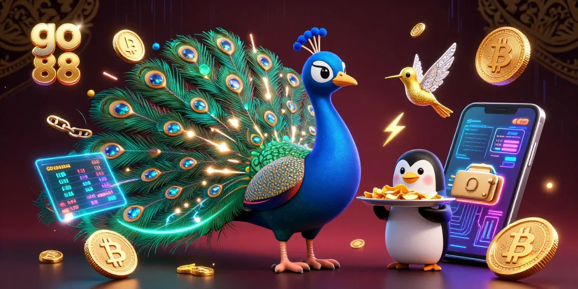 Engage with go 88 in a vibrant casino scene featuring playful characters and dynamic gaming elements.