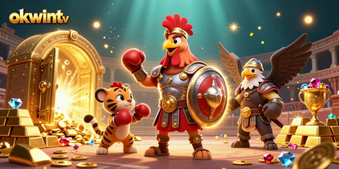 Experience the exhilarating world of okwintv gaming with thrilling visual elements and characters.