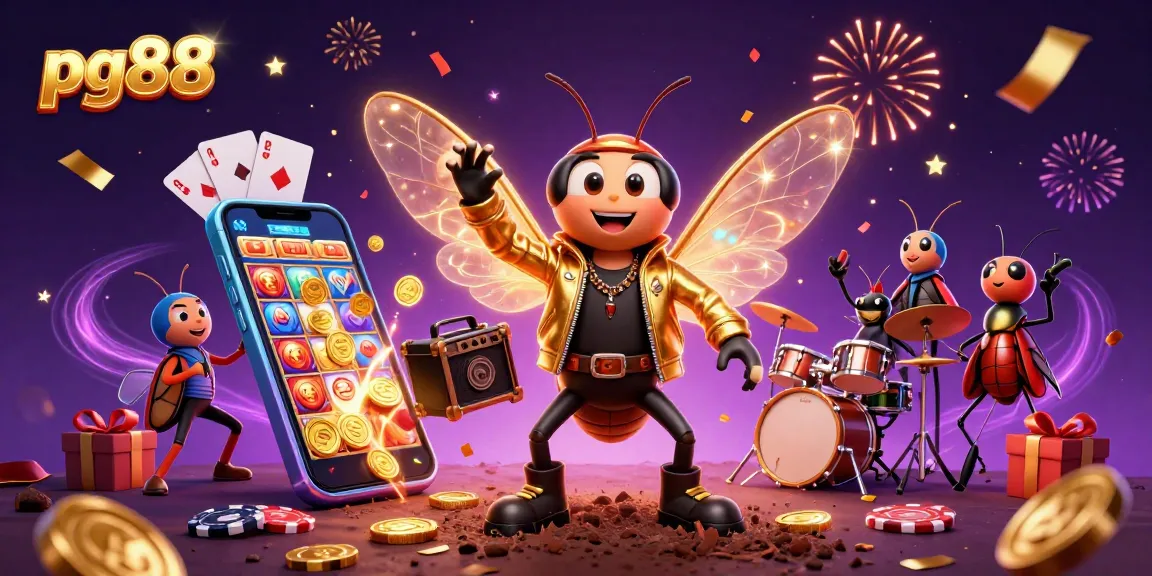 Experience intense gaming action with pg88, featuring vibrant slot games and lively characters.