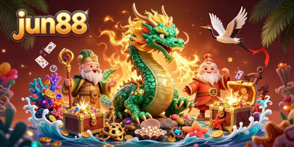 Experience thrilling gameplay at jun88 with a dynamic illustration showcasing vibrant elements of online casinos.