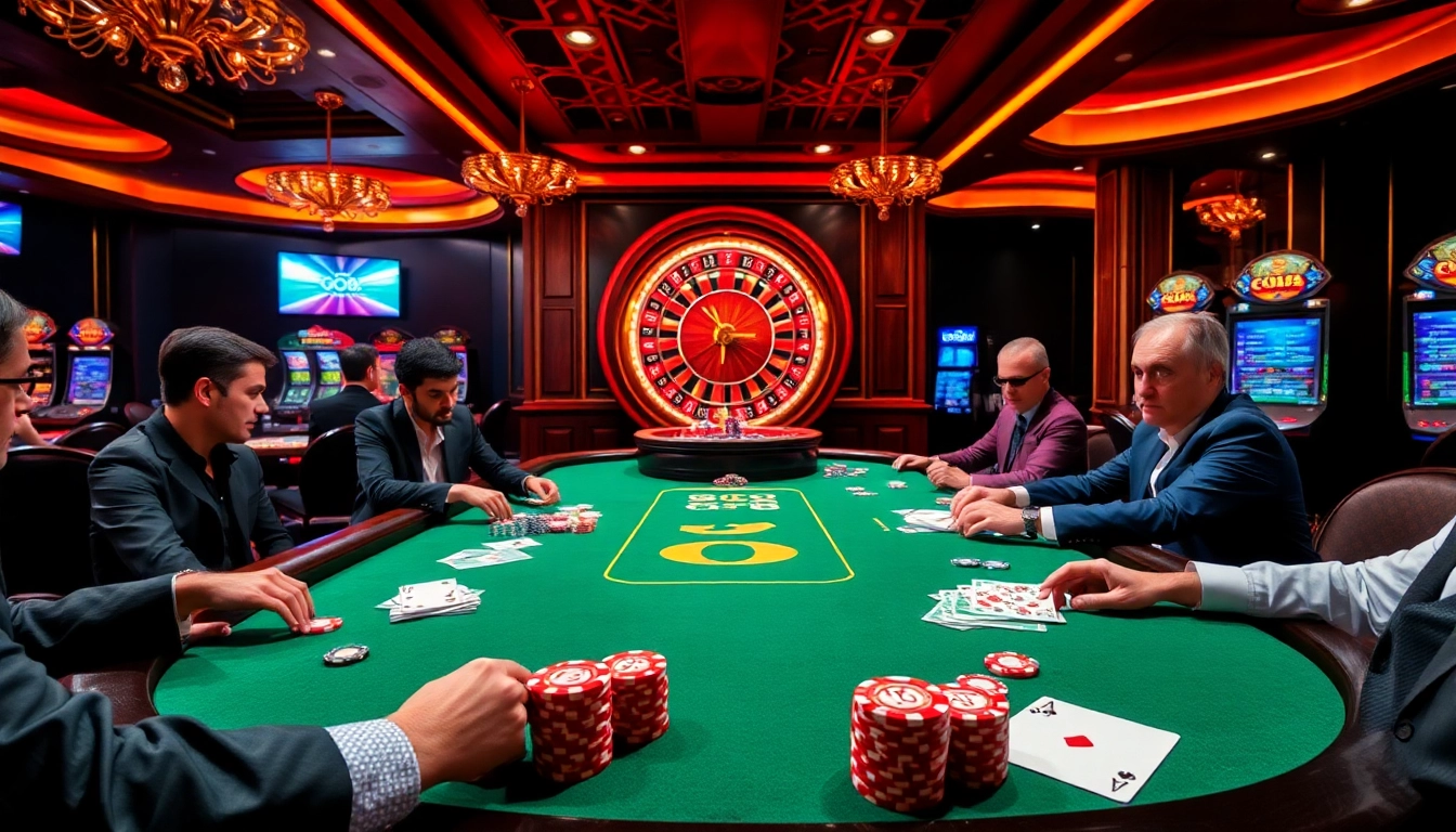 Experience thrilling poker action and luxury at GO8 casino tables.