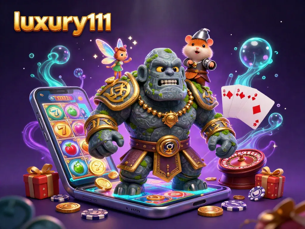 Spin the reels with luxury111 in an animated 3D casino scene packed with exciting game elements.