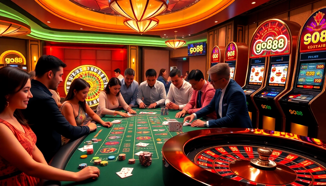 Experience the thrill of go 88 gaming with vibrant casino elements and active players.