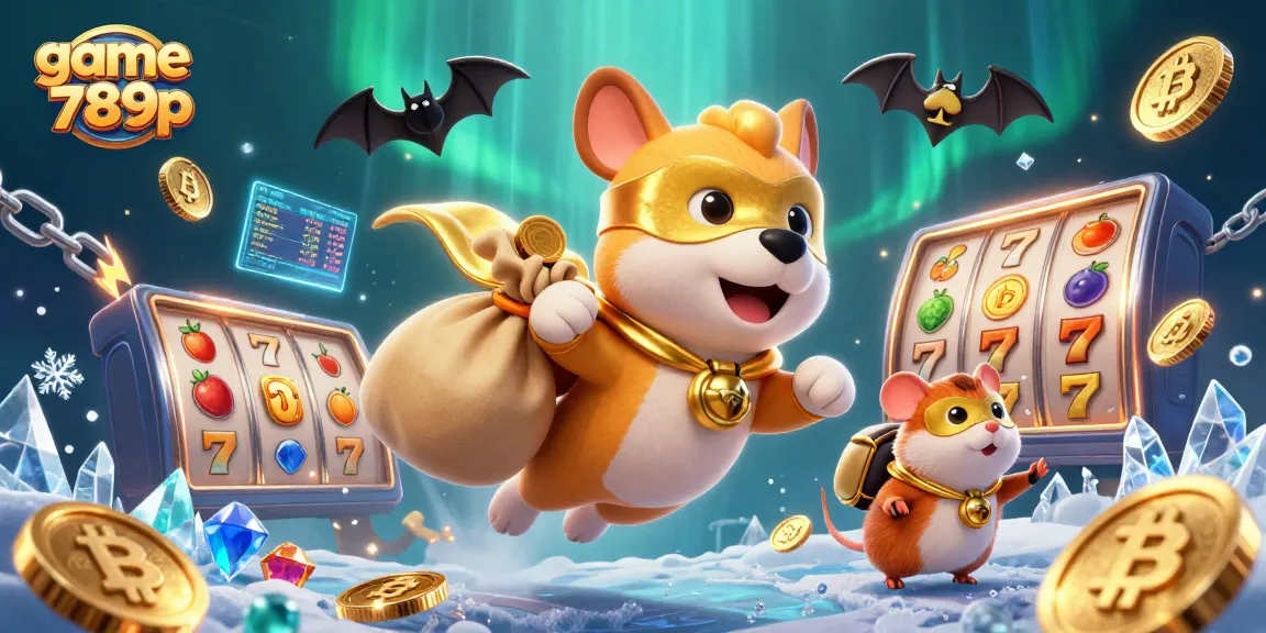 Experience the excitement with game 789p as the superhero dog explores vibrant slot reels and jackpots.