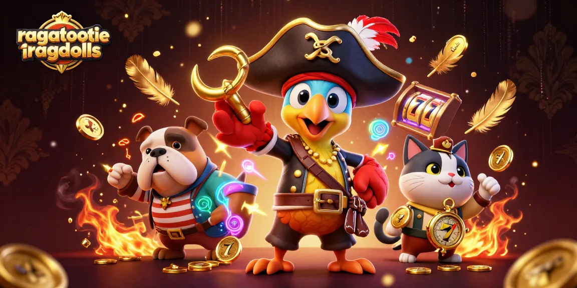 Experience winning with ragatootieragdolls in a vibrant online casino scene featuring dynamic characters.