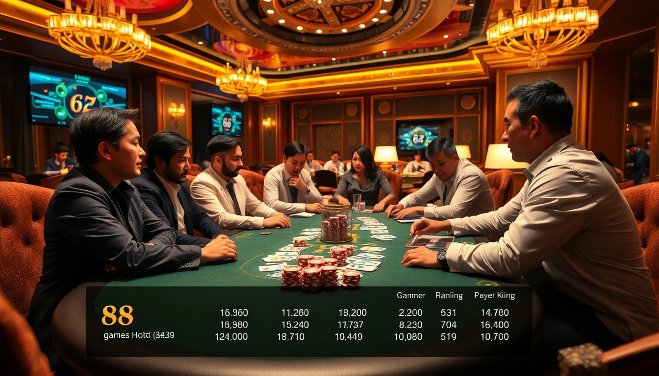 Experience the thrill of 68 game bài at a luxurious poker table filled with excitement and strategy.