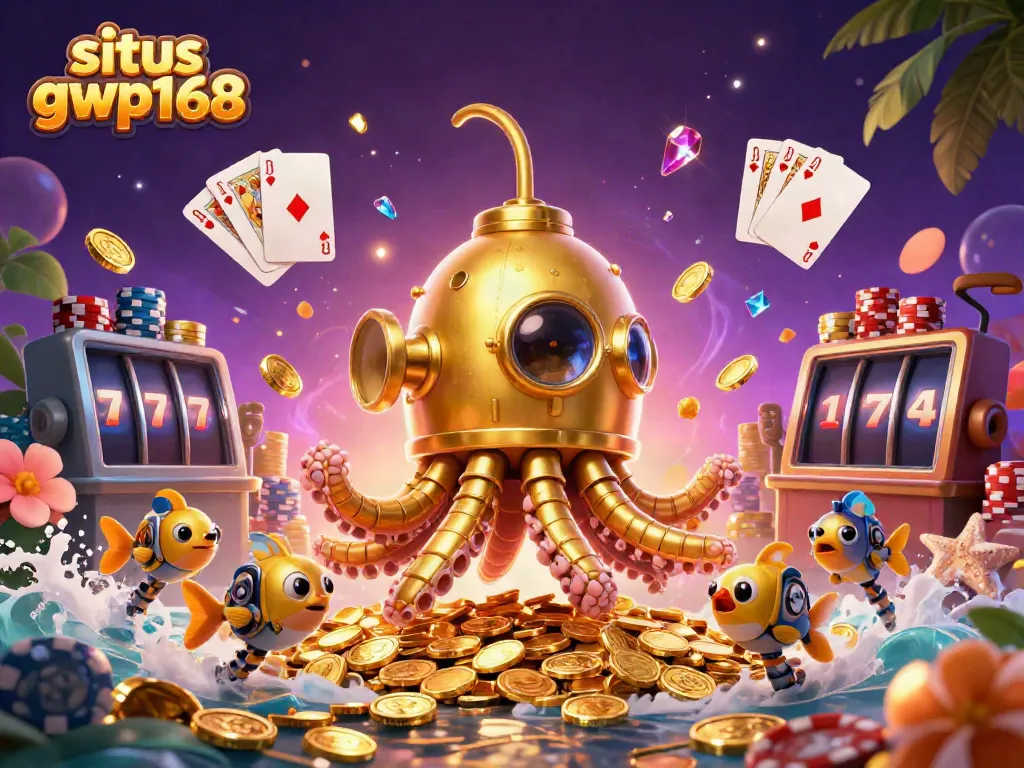 Menangkan hadiah di situs gwp168 dengan permainan kasino yang penuh dengan koin emas dan simbol keberuntungan.
