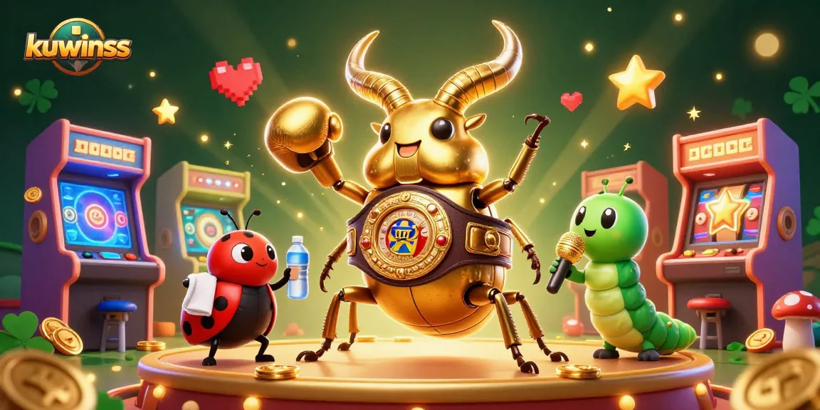 Kuwinss showcases an exciting slot reel scene with vibrant characters and casino themes for players.