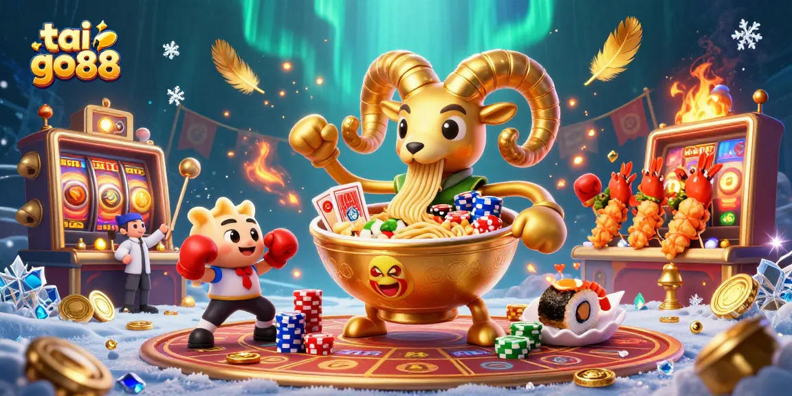 Join the tai go88 experience with vibrant 3D casino characters and dynamic slot game elements.
