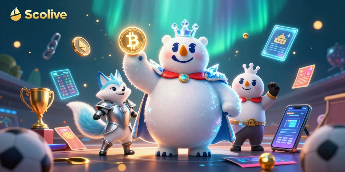 Socolive showcases a vibrant sports betting scene with an ice king polar bear and a snow fox.