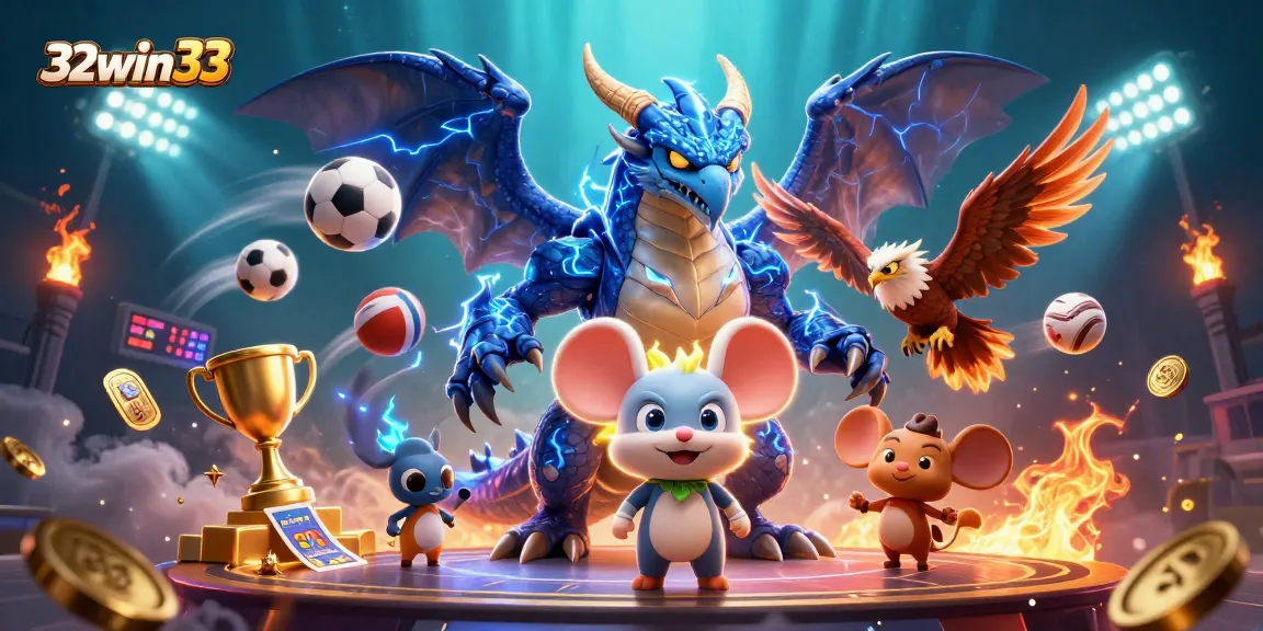 Engage in exciting gameplay with 32win33 featuring dynamic sports betting elements and vibrant characters.