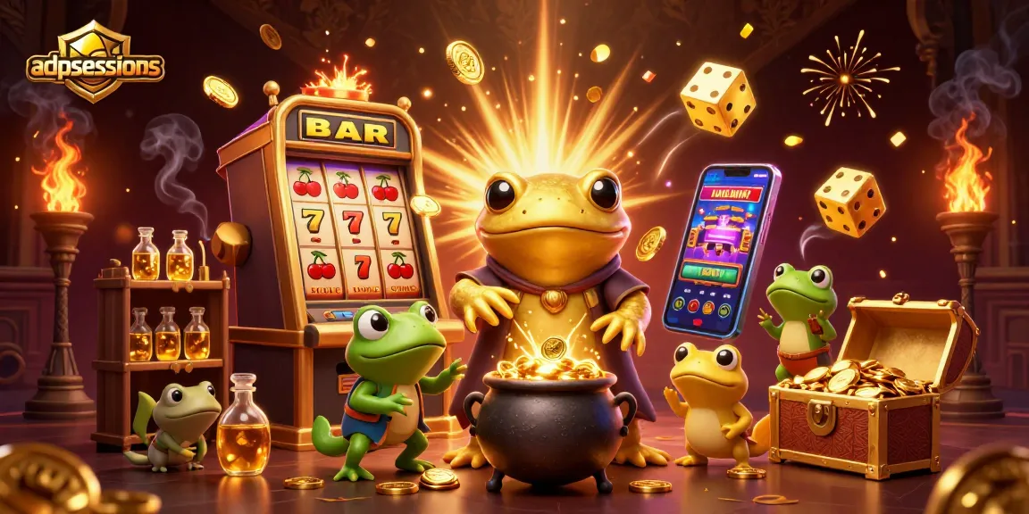 Experience the excitement of adpsessions with a dazzling 3D illustration of casino games and characters.