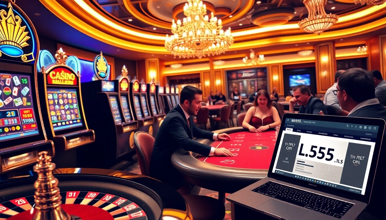 Experience excitement at https://bl555.link/ with engaging players at a lively casino table.