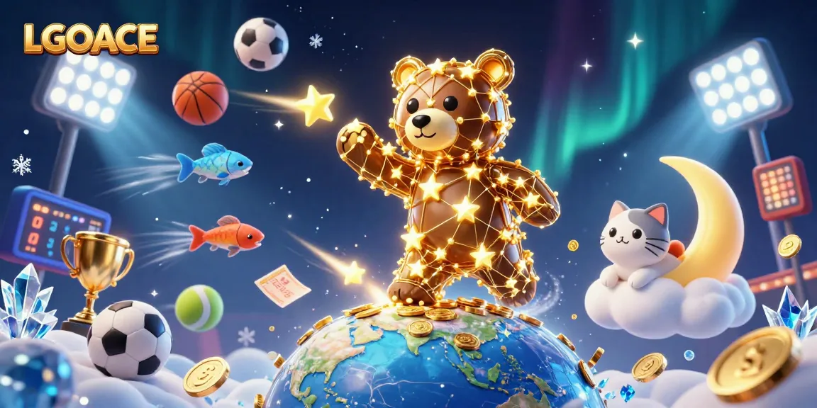 LGOACE elevates your gaming with this vibrant 3D constellation bear scene and dynamic sports elements