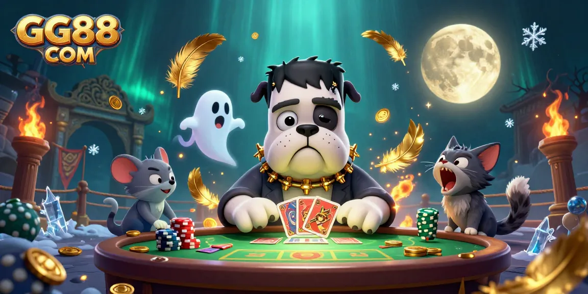 Experience thrilling gaming action at GG88 COM with captivating characters and vibrant casino elements.