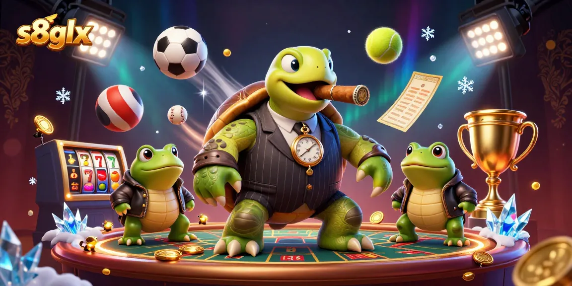 Experience vibrant winnings with s8glx: A 3D casino scene bursting with action and excitement.