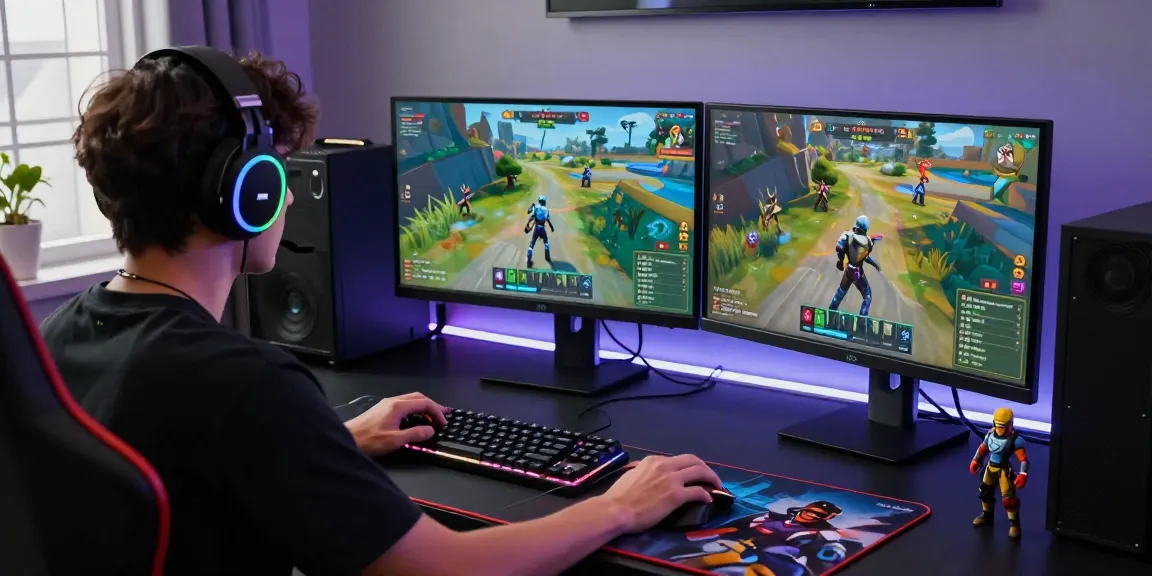 Engaged gamer using PROOFCORE cheat in Fortnite setup with immersive aesthetics.