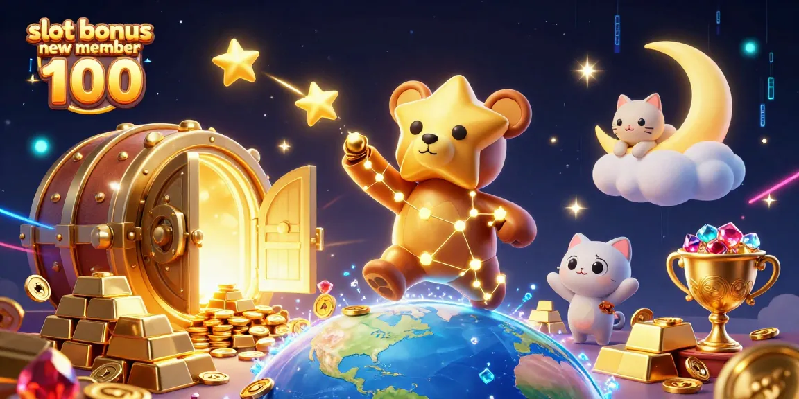Engage in thrilling excitement with slot bonus new member 100, exploring vibrant cartoon scenes filled with treasure and fun.